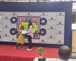 Rashi Ranjan got Consolation prize for Lippan Art at Carnival - Interschool competition by Universal High School